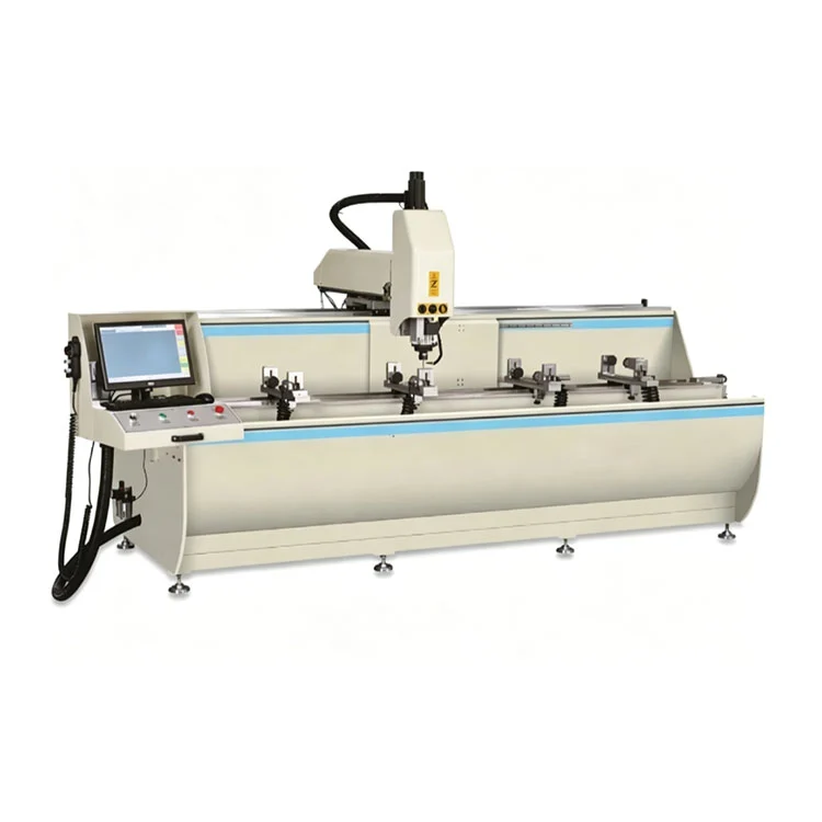 3 ašių CNC aliuminio profilių apdirbimo centras užuolaidų sienų fasadui