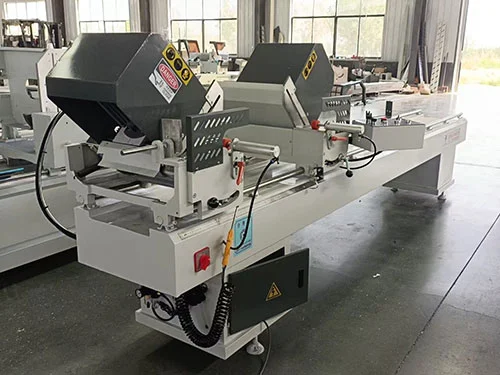 400mm Double Head Cutting Saw Pvc Window Profile Processing Equipment